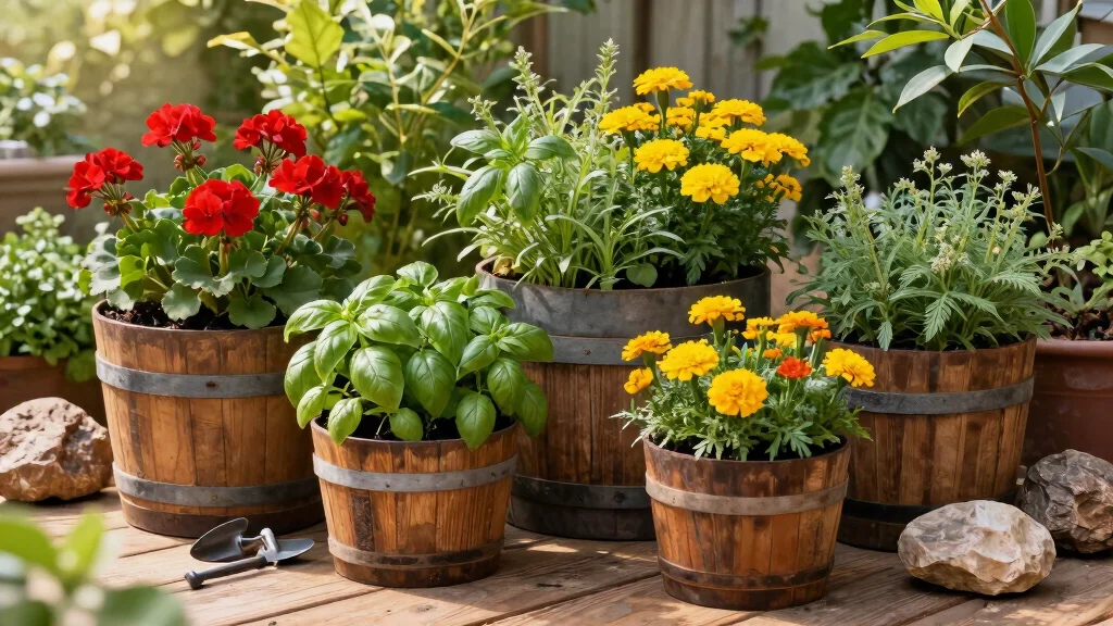 7 Half Barrel Planter Ideas That Pack Incredible Style Into a Small Space